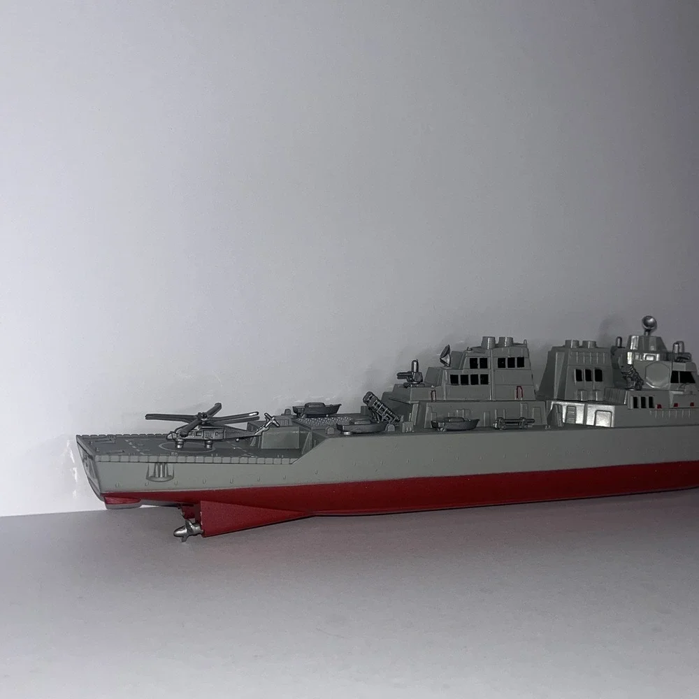 Warship Warship Model Destroyer Ornaments Military Plastic Toy Ship Collectible